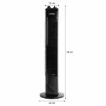 OCEANIC column fan - 45W - Height 78 cm - 3 speeds - oscillating - Timer - Black - Image 2