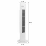 OCEANIC column fan - 45W - Height 78 cm - 3 speeds - oscillating - WHITE - White - Image 2