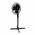 Pedestal fan - OCEANIC - 45 W - Ø 41 cm - 3 speeds - Oscillating - Tilting - Black - Image 2