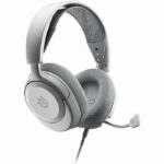 Gaming Headset - STEELSERIES - Arctis Nova 1P White - Wired - Multiplatform - White / Gray - Image 3