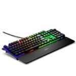 Gaming Keyboard - AZERTY - STEELSERIES - Apex 7 Red Switch - With Numeric Keypad - Backlit - Black - Image 2