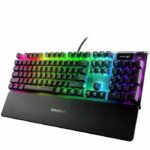 Gaming Keyboard – AZERTY – STEELSERIES – Apex 7 Red Switch – With Numeric Keypad – Backlit – Black
