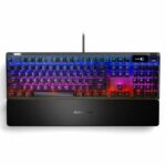 Gaming Keyboard - AZERTY - STEELSERIES - Apex 7 Red Switch - With Numeric Keypad - Backlit - Black - Image 5