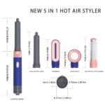 5 in 1 Hair Dryer Hot Comb Set Household Curling Iron with Curling Brush Professional Hair Straightener Hair Care Styling Tools - Image 2