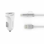 AUTO-T 12 / 24V charger kit + 2in1 micro-USB / IPhone cable