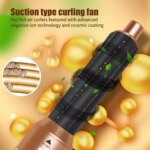 5 In 1 Electric Hair Dryer Blow Curler Set Detachable Styler Hot Air Brush Salon - Image 2