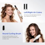 5-in-1 Hair Dryer Brush Set, Blow Dryer Brush with Air Style Wrap Hair Styler, Negative Ionic Magic Style Set, Detachable Air Cu - Image 3