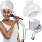 Bonnet Hair Dryer Hooded Diffuser Cap Hair Salon Curly Care Hat Professional Hairdressing Deep Conditioning Styling Cap