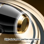 UK Plug 1800w Professional Hair Dryer Negative ion Blue Light Hair Care with Nozzles Travel Hot Cold Air Adjustment Blow dryer - Image 6