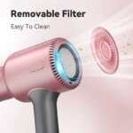 Hair Dryer, Blown Away Ionic Hair Dryer for Curly Hair with Diffuser, 1600W Fast Drying Blow Dryer with Ceramic Technology - Image 4