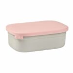 BEABA, Children's stainless steel lunch box, silicone lid and protective cover, Velvet gray and powder pink - Image 3