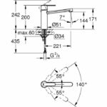 GROHE Kitchen faucet faucet Get - Without hand shower - Chrome - Image 4