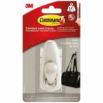 3M Brushed Nickel Decorative Metal Hook - Medium Model