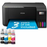 Multifunction Printer – Epson – EcoTank ET-2862 – Wi-Fi – Ink Tanks – Up to 3 years of ink included