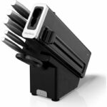 Knife Block - NINJA FOODI - StaySharp K32006EUUK - With Sharpener - Knife Set - 6 Sharp Pieces - Black