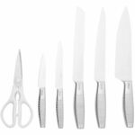 Knife Block - NINJA FOODI - StaySharp K62006EUWH - With Sharpener - Knife Set - 6 Pieces Sharpened - White - Image 2