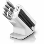 Knife Block – NINJA FOODI – StaySharp K62006EUWH – With Sharpener – Knife Set – 6 Pieces Sharpened – White