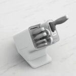 Knife Block - NINJA FOODI - StaySharp K62006EUWH - With Sharpener - Knife Set - 6 Pieces Sharpened - White - Image 4