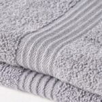 TODAY Essential - Set of 2 hand towels 50x90 cm 100% Cotton steel color - Image 2
