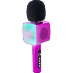 BIGBEN Party – All-in-one Bluetooth microphone – Sound and light effects – Pink