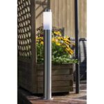 CHORUS-Brilliant satin stainless steel exterior terminal H80cm