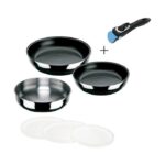 INOXIBAR 15448 D’Artagnan Set of non-stick stoves – 20 cm and 24 cm + Sautex 24 cm