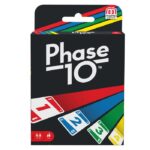 MATTEL GAMES – Phase 10 – Rummy-inspired Card Game – played in 10 phases – 7 years old +